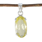 Isadora Yellow Pendant - Vibrant Gemstone Jewelry Lemon Quartz Yellow Yellow