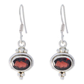 Isla Red Dangle Earrings for Vibrant Style Garnet Red Dangle