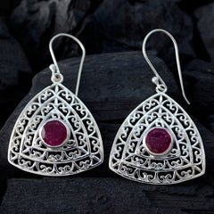 Isla Red Solitaire Earrings for Stylish Everyday Wear