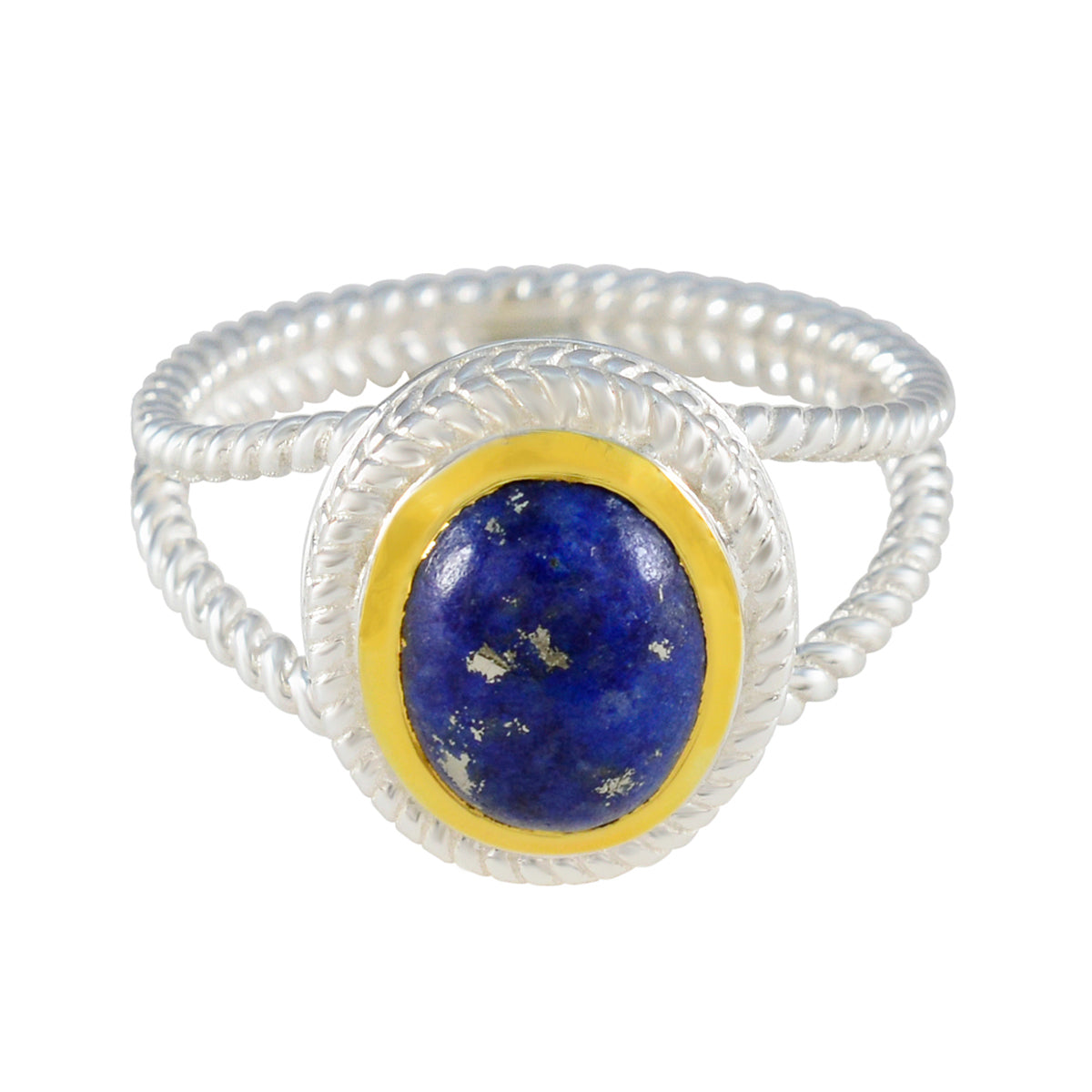 Ivana Rope-Wire Blue Solitaire Ring Lapis Lazuli Blue