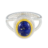 Ivana Rope-Wire Blue Solitaire Ring Lapis Lazuli Blue