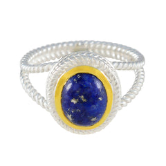 Ivana Rope-Wire Blue Solitaire Ring Lapis Lazuli Blue