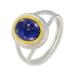Ivana Rope-Wire Blue Solitaire Ring