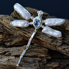 Ivy Blue Statement Pendant - Elegant Dragonfly Design