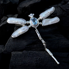 Ivy Blue Statement Pendant - Elegant Dragonfly Design