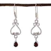 Ivy Red Dangle Earrings for Everyday Glam Garnet Red Dangle
