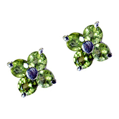 Ivy Green Stud Earrings for Everyday Glam