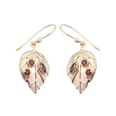 Isabel Red Feather Dangle Earrings for Chic Style Garnet Red Dangle