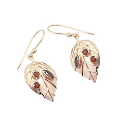 Isabel Red Feather Dangle Earrings for Chic Style