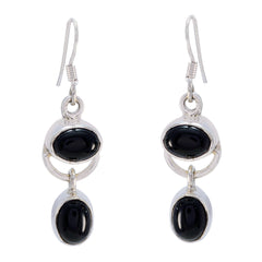 Joaquina Black Dangle Earrings for Everyday Glam Black Onyx Black Dangle