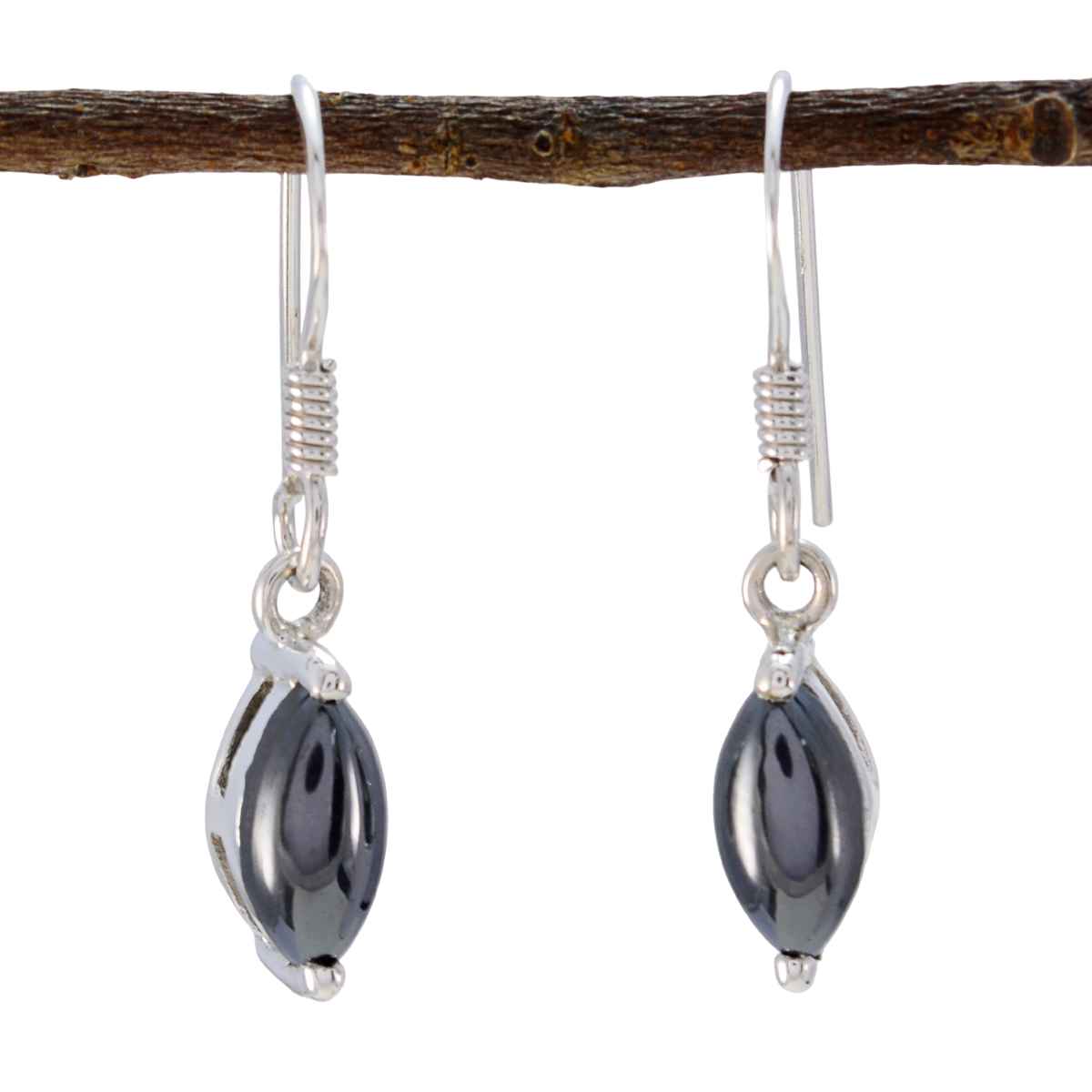 Josephine Grey Dangle Earrings for Everyday Glam Gunmetal Gray Dangle
