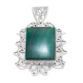 Julia Green Pendant Necklace - Elegant Gemstone Design Malachite Green Green