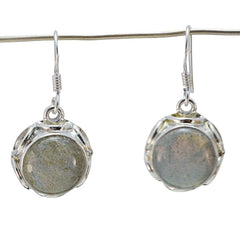 Julia Grey Dangle Earrings for Everyday Glam Labradorite Gray Dangle
