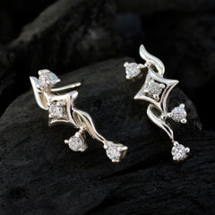Julia White Stud Earrings for Everyday Glam