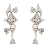 Julia White Stud Earrings for Everyday Glam Cubic Zirconia White Stud
