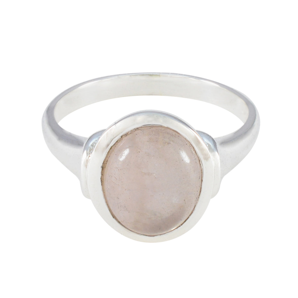 Julieta Abstract Pink Solitaire Ring Rose Quartz Pink