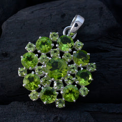 Katarina Green Pendant with Sparkling Gemstones