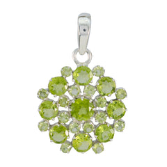 Katarina Green Pendant with Sparkling Gemstones Peridot Green Green