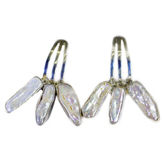 Katharina White Stud Earrings for Everyday Glam