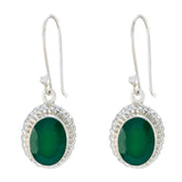 Kennedy Green Dangle Earrings for Everyday Glam Green Onyx Green Dangle