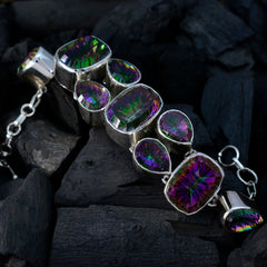 Kennedy Multi Links Bracelet with Colorful Gemstones