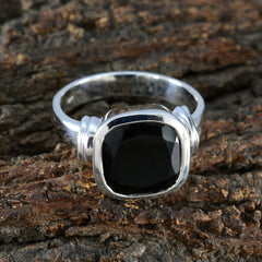 Lakshmi Signet Black Solitaire Ring