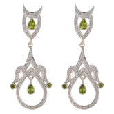 Lakshmi Green Stud Earrings for Everyday Glam Peridot Green Stud