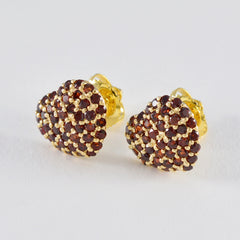 Lakshmi Red Stud Earrings for Everyday Glamour