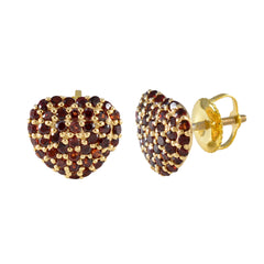 Lakshmi Red Stud Earrings for Everyday Glamour