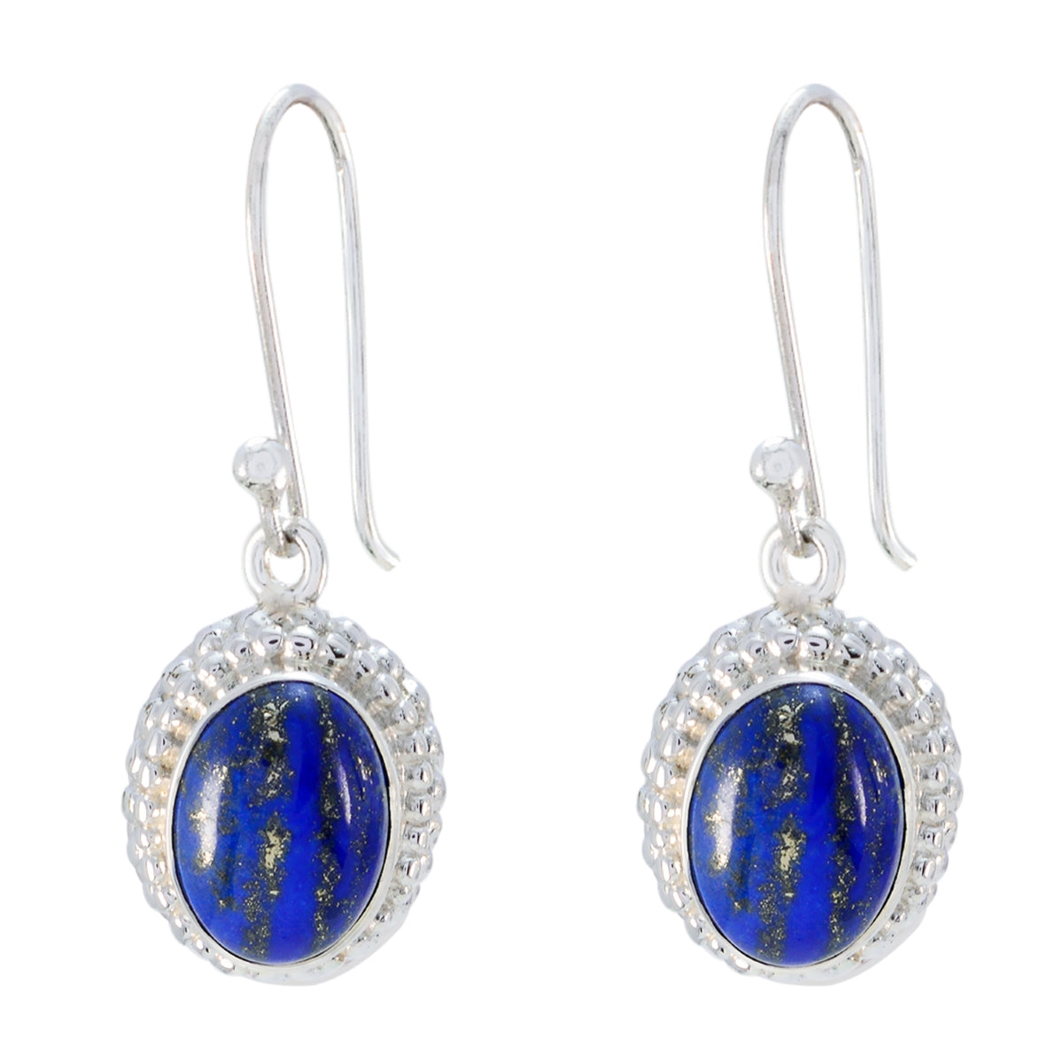 Laura Blue Dangle Earrings with Elegant Design Lapis Lazuli Blue Dangle