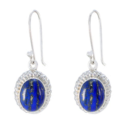 Laura Blue Dangle Earrings with Elegant Design Lapis Lazuli Blue Dangle