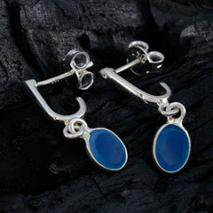 Laura Blue Stud Earrings - Chic Gemstone Jewelry