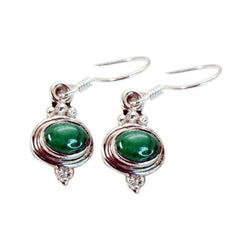 Laura Green Dangle Earrings for Elegant Style Malachite Green Dangle
