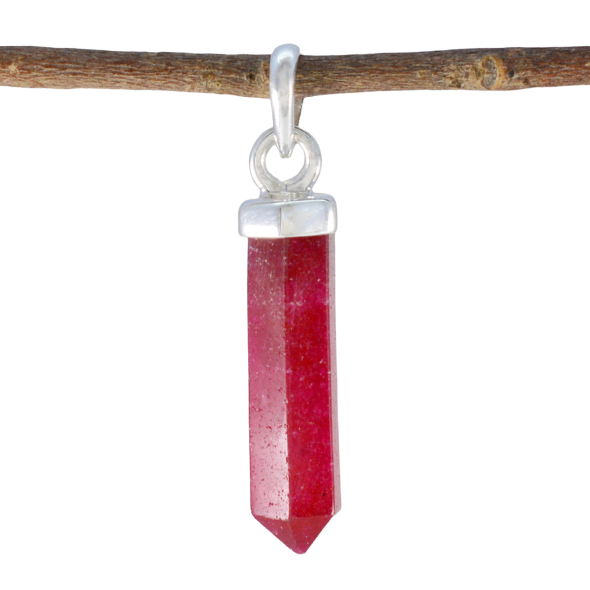 Laura Red Love Pendant - Stunning Gemstone Jewelry Indian Ruby Red Red