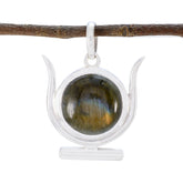 Layla Grey Pendant - Stunning Silver Gemstone Jewelry Labradorite Grey Grey