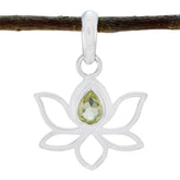 Li Lee Jewelry Online Lotus Pendant in Silver Lemon Quartz Yellow Yellow