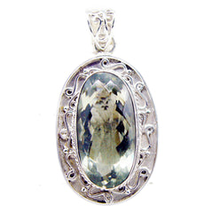 Teresa Light Green Chunky Pendant with Elegant Design Green Amethyst Light Green Light Green