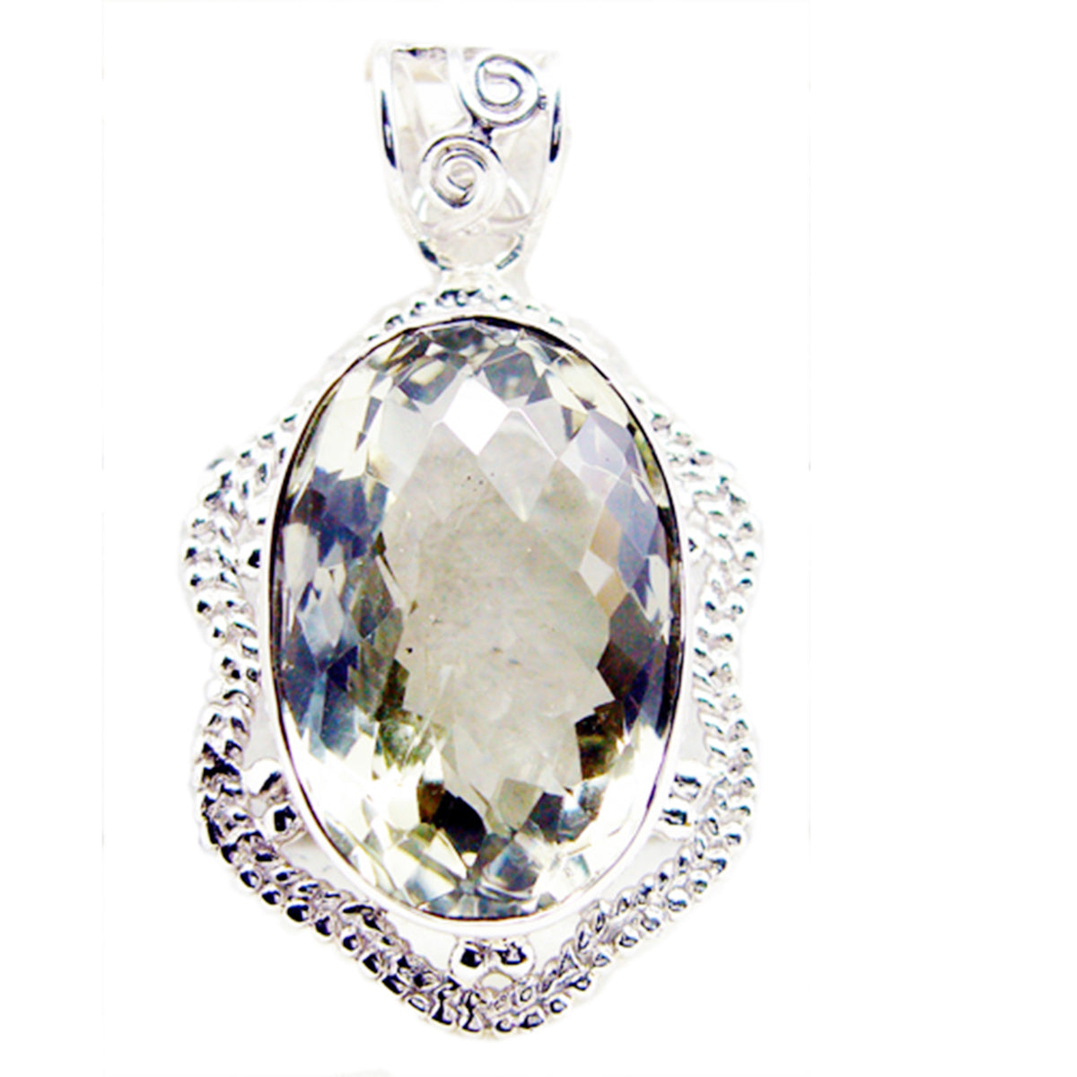 Sofia Light Green Chunky Pendant for Everyday Elegance Green Amethyst Light Green Light Green