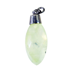 Ellie Light Green Gemstone Pendant for Everyday Glam Prehnite Light Green Light Green
