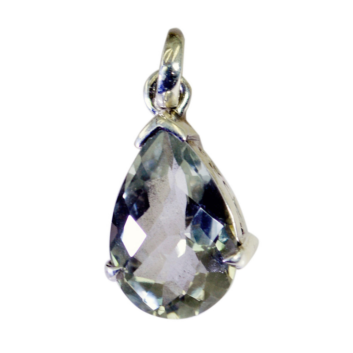 Tereza Light Green Gemstone Pendant - Everyday Elegance Green Amethyst Light Green Light Green
