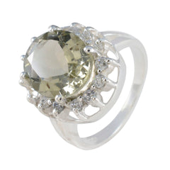 Joaquina Trendy Light Green Halo Ring