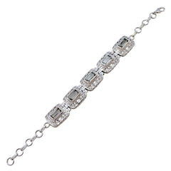 Laura Light Green Links Bracelet for Everyday Wear