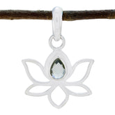 Hye-jin Light Green Pendant Jewelry - Lotus Design Green Amethyst Light Green Light Green