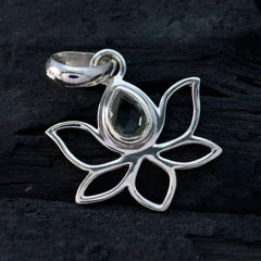 Hye-jin Light Green Pendant Jewelry - Lotus Design