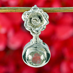 Clara Light Green Pendant Necklace - Elegant Floral Design