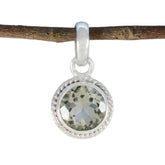 Nayara Light Green Pendant Necklace for Everyday Style Green Amethyst Light Green Light Green