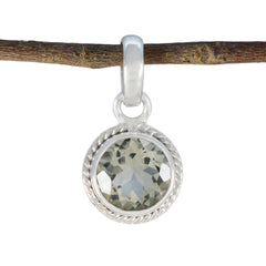 Nayara Light Green Pendant Necklace for Everyday Style Green Amethyst Light Green Light Green