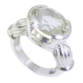 Charlotte Light Green Solitaire Ring for Glam Style Green Amethyst Green
