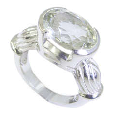 Charlotte Light Green Solitaire Ring for Glam Style Green Amethyst Green