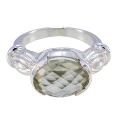 Charlotte Light Green Solitaire Ring for Glam Style